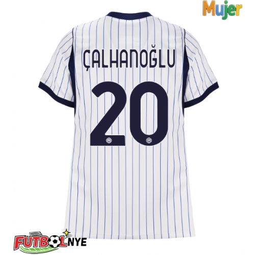 Camiseta Inter Milan Hakan Calhanoglu #20 Visitante Equipación para mujer 2026-27 manga corta